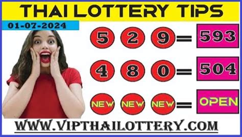 Thai lottery Master Touch Sure Number Open Game 01/7/24.